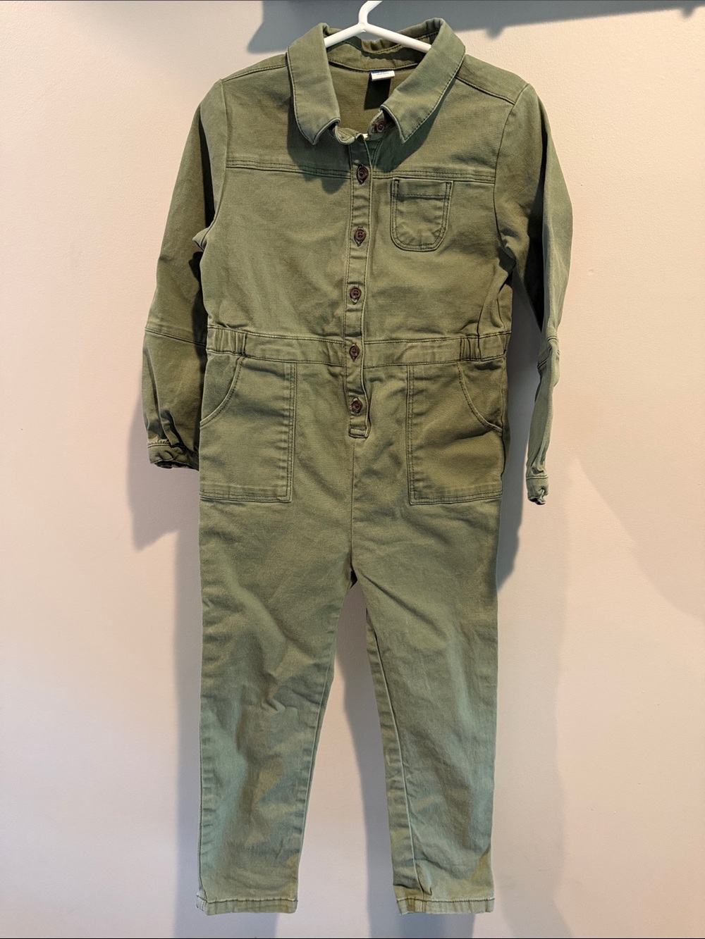 Old Navy 5T Army/Olive Green Long Sleeve Romper